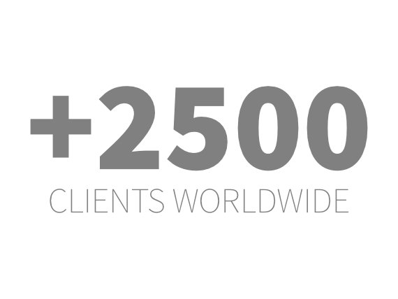 2500 clients au monde
