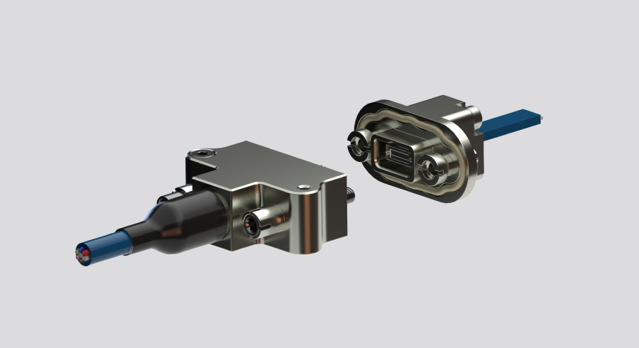 DMM MT ferrule fiber optic connector