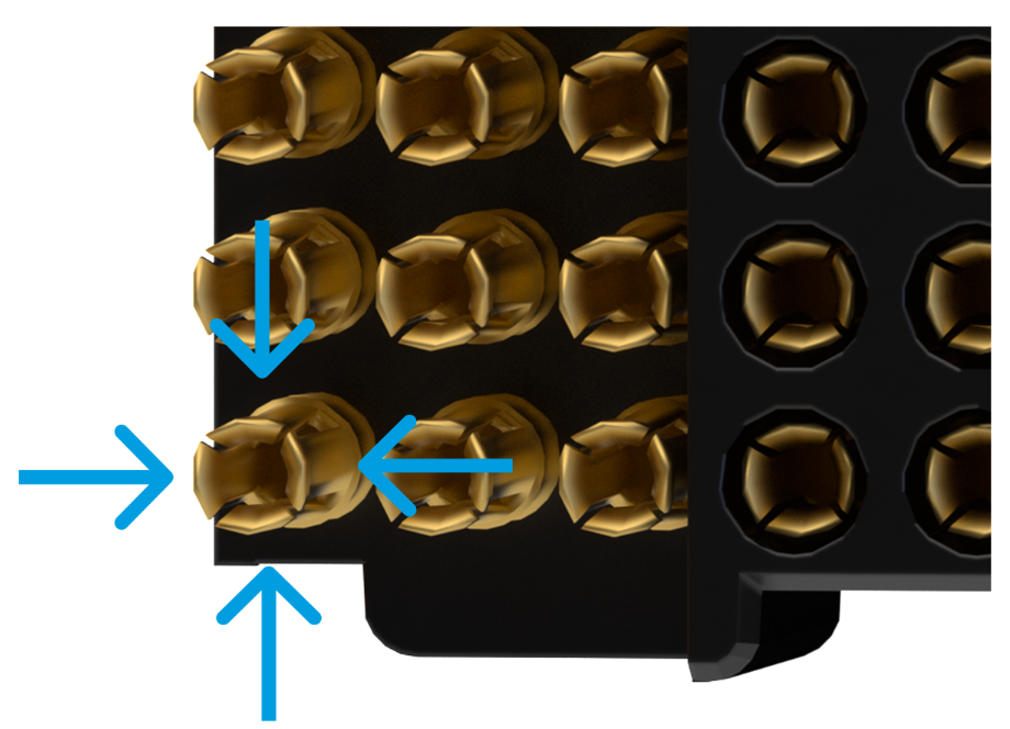 Female contacts for Matr'YX high-density board-to-board connector | Nicomatic