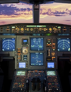 HMI interface in plane cockpit