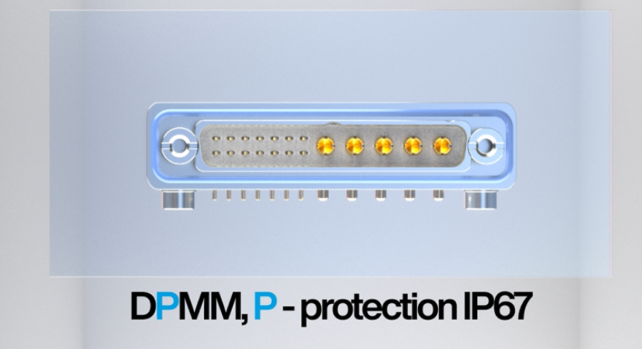 dpmm ip67 sealed dust-tight connector