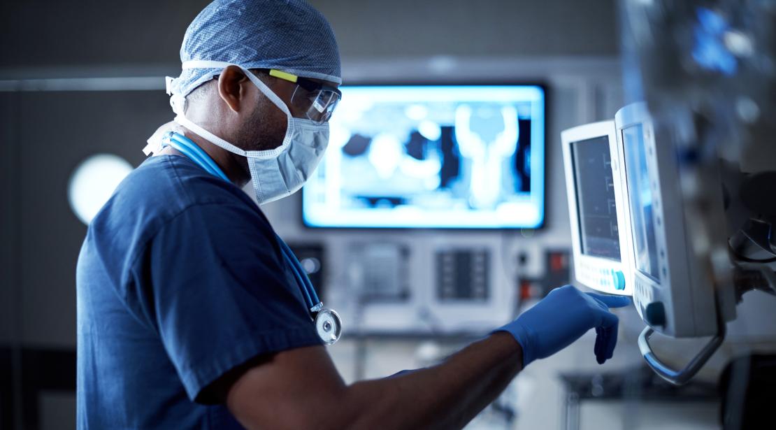 doctor using hmi interface