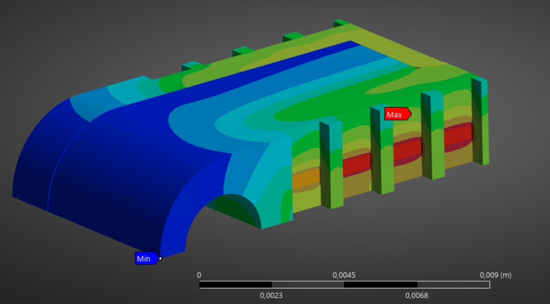 Simulating contact heating derating