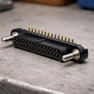 3D render connector emm smt cmm pf press fit