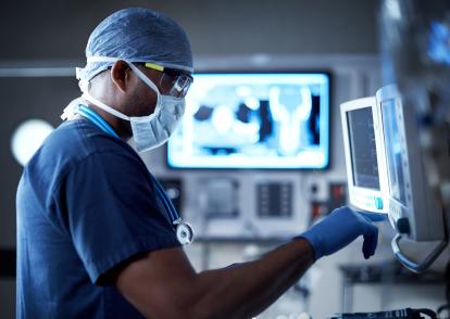 doctor using hmi interface