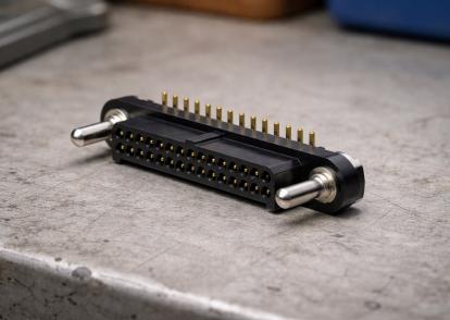 3D render connector emm smt cmm pf press fit